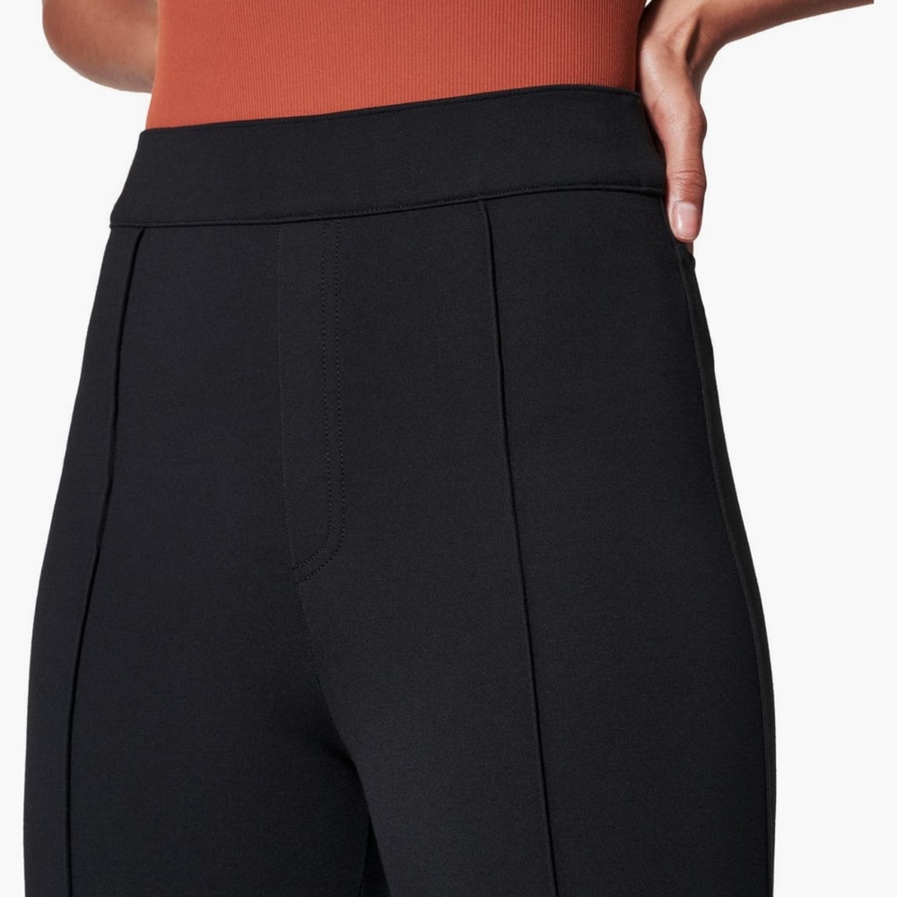 SPANX Classic Spanxsmooth pointe Black Flare Pants, size Large - Picture 5 of 11